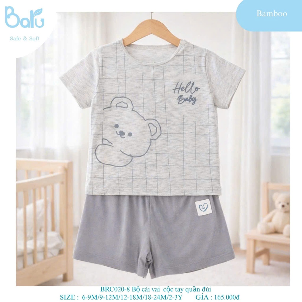 Bộ cài vai họa tiết gấu - BRC020-8