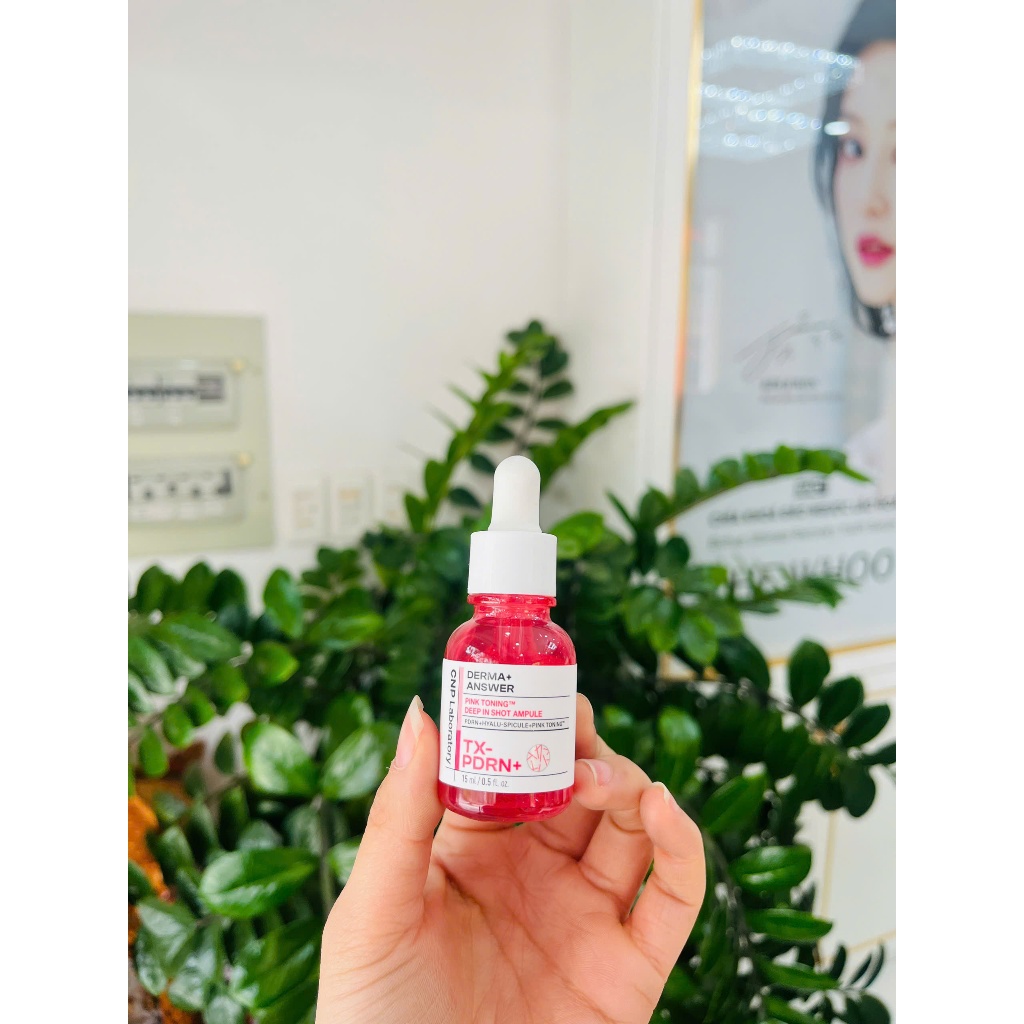 Tinh chất vi kim dưỡng sáng hồng da CNP Derma Answer Pink Toning Deep-in Shot Ampoule