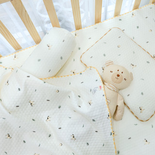 M&B (87x100cm) Chăn bamboo chần bông kháng khuẩn, điều hòa nhiệt độ thoáng mát giúp bé ngủ ngon tròn giấc