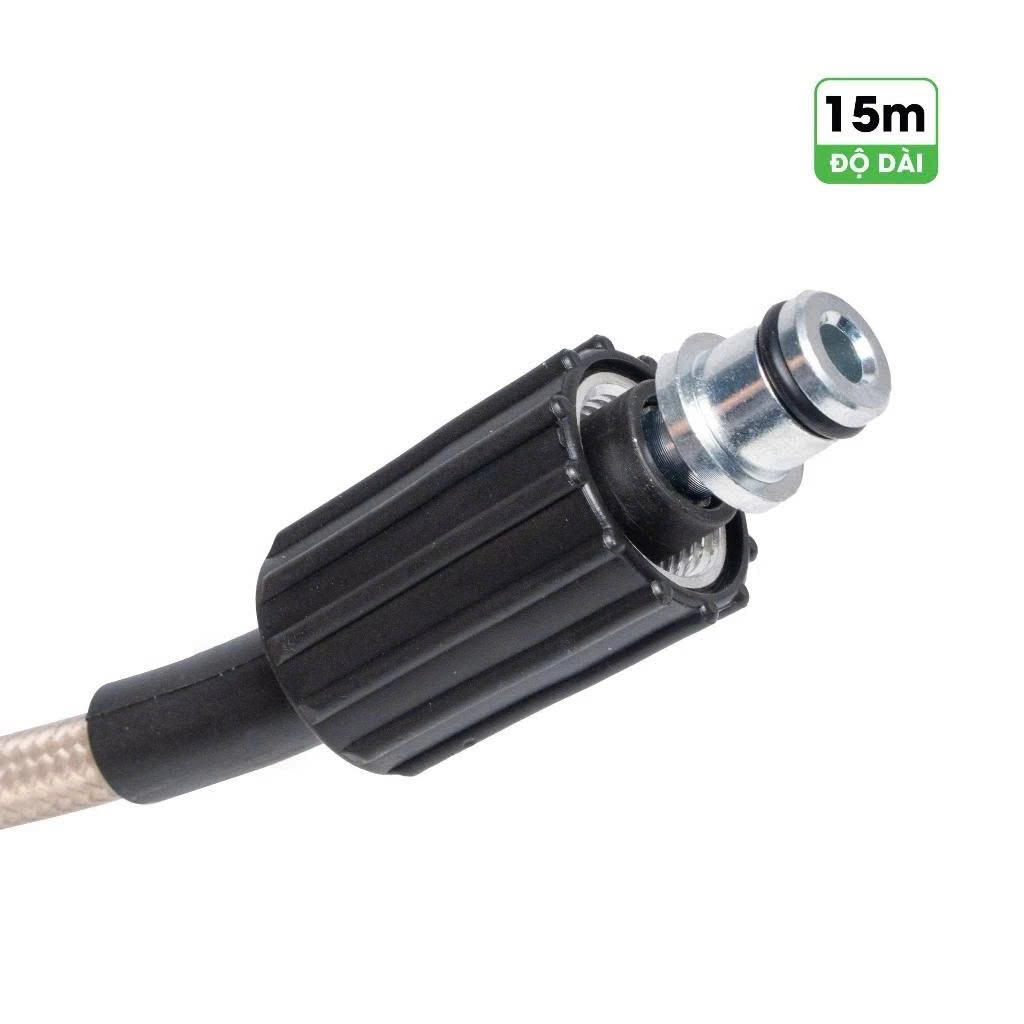 [15M] Dây rửa xe áp lực cao HUKAN G1-DR15, Chống ngập, Chống rò - Độ dài 15 mét - Đầu nối M22x1.5mm