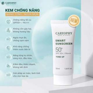 Kem Chống Nắng Caryophy Smart Tone-Up Sunscreen Ngăn Ngừa Mụn Duduhouse