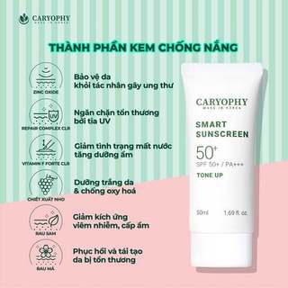 Kem Chống Nắng Caryophy Smart Tone-Up Sunscreen Ngăn Ngừa Mụn Duduhouse