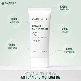 Kem Chống Nắng Caryophy Smart Tone-Up Sunscreen Ngăn Ngừa Mụn Duduhouse