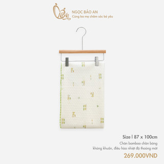 M&B (87x100cm) Chăn bamboo chần bông kháng khuẩn, điều hòa nhiệt độ thoáng mát giúp bé ngủ ngon tròn giấc