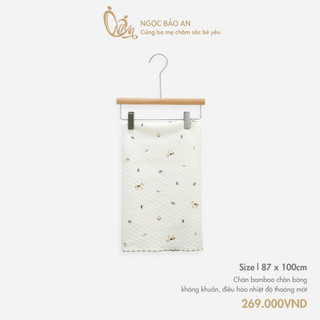 M&B (87x100cm) Chăn bamboo chần bông kháng khuẩn, điều hòa nhiệt độ thoáng mát giúp bé ngủ ngon tròn giấc