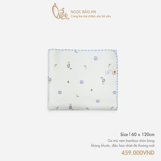 M&B (60x120cm) Ga trải nệm bamboo chần bông kháng khuẩn, điều hòa nhiệt độ thoáng mát thấm hút tốt bảo vệ giường sạch sẽ