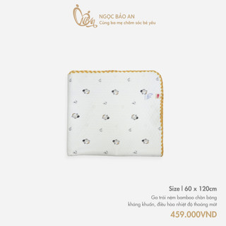 M&B (60x120cm) Ga trải nệm bamboo chần bông kháng khuẩn, điều hòa nhiệt độ thoáng mát thấm hút tốt bảo vệ giường sạch sẽ