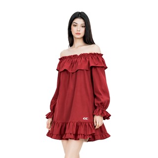 CARA Đầm ngắn nữ Osbor trễ vai form rộng năng động