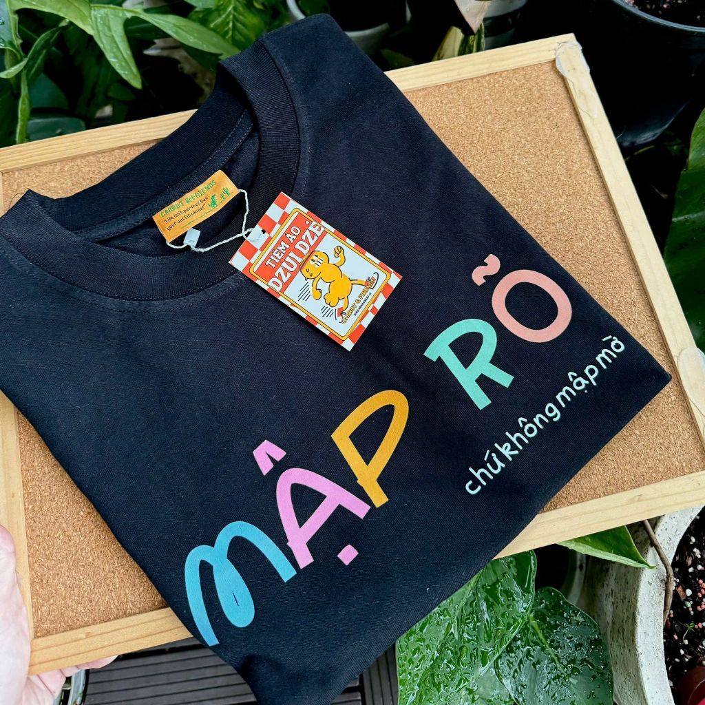 Áo thun unisex hài hước công sở MẬP RÕ CHỨ KHÔNG...  áo phông cổ tròn tay ngắn chất Cotton mềm mịn co dãn 4 chiều TA1338