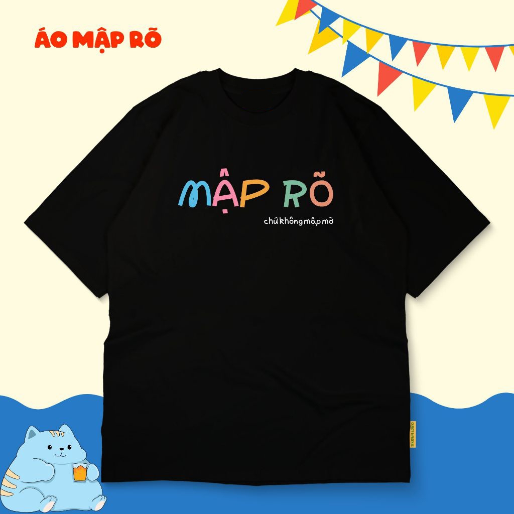 Áo thun unisex hài hước công sở MẬP RÕ CHỨ KHÔNG...  áo phông cổ tròn tay ngắn chất Cotton mềm mịn co dãn 4 chiều TA1338