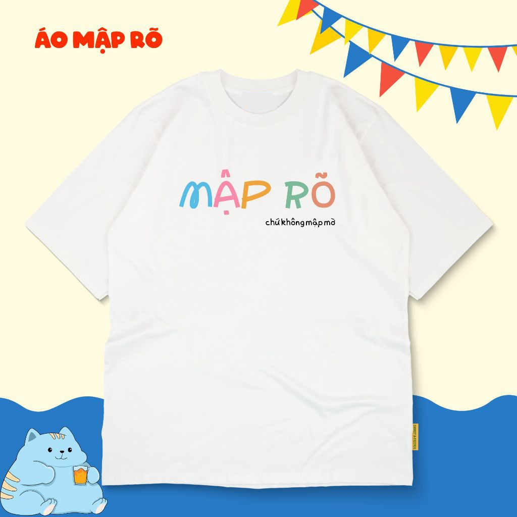 Áo thun unisex hài hước công sở MẬP RÕ CHỨ KHÔNG...  áo phông cổ tròn tay ngắn chất Cotton mềm mịn co dãn 4 chiều TA1338