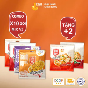 Bánh Ép Huế vị BBQ, tép, gà, cá trọng lượng 40g - Đặc Sản Cố Đô Thơm Ngon Giòn Rụm