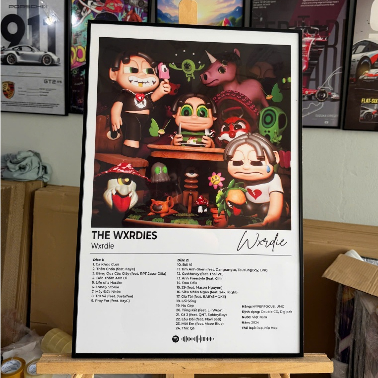 Tranh Poster Album Nhạc Rap HipHop Việt Nam (MCK, Wrxdie, Obito ...