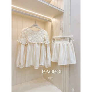 Set tơ ren chất liệu cao cấp dày dặn tạo độ bóng tự nhiên kèm ảnh thật chị em tự tin mua sắm xinh đẹp - Baotrang.clothes