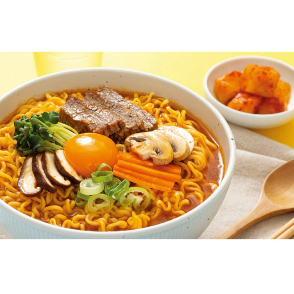Mì Jin Ramen Ottogi 120g x5 Gói – Mì Hàn Quốc Jin Ramen Slightly Spicy Đậm Đà Chuẩn Vị Hàn