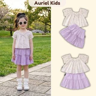 [BST Đồ Bộ 2026] Set Bộ Bé Gái, Đồ Bộ Bé Gái Phong Cách Tiểu Thư Nhẹ Nhàng Chất Liệu Cotton