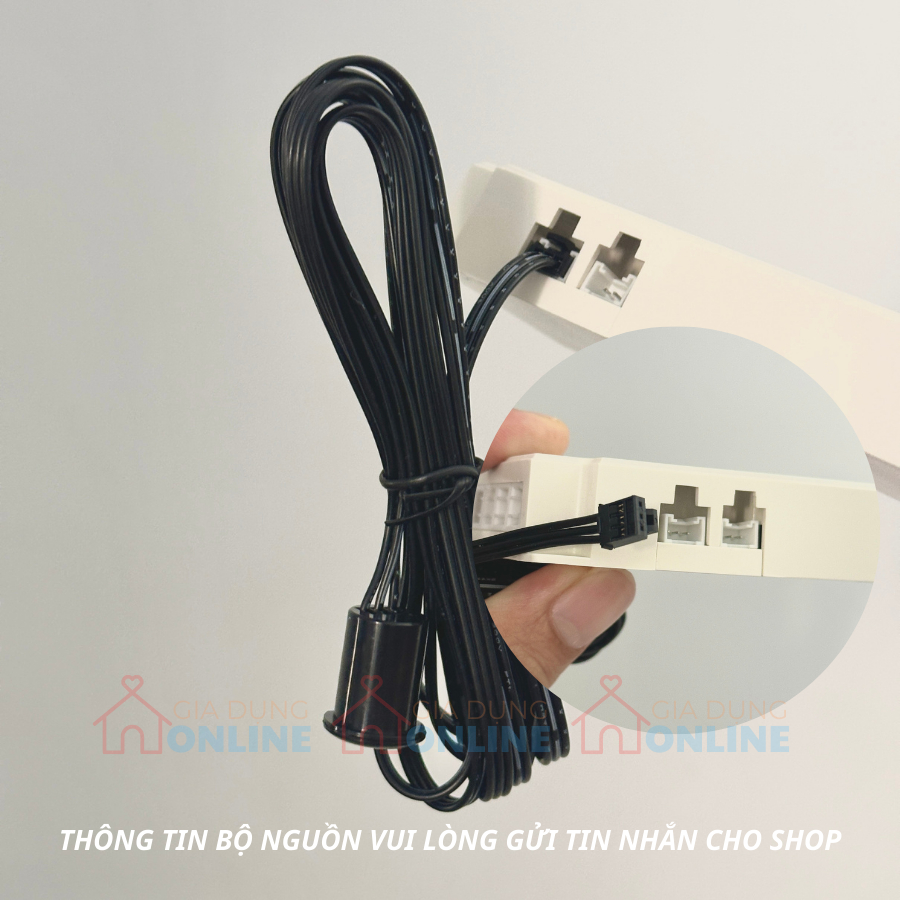Công tắc cảm biến có dây dài 2 mét bật tắt đèn led 12V cho trang trí và chiếu sáng tủ bếp, tủ áo, tủ trưng bày, chân giư