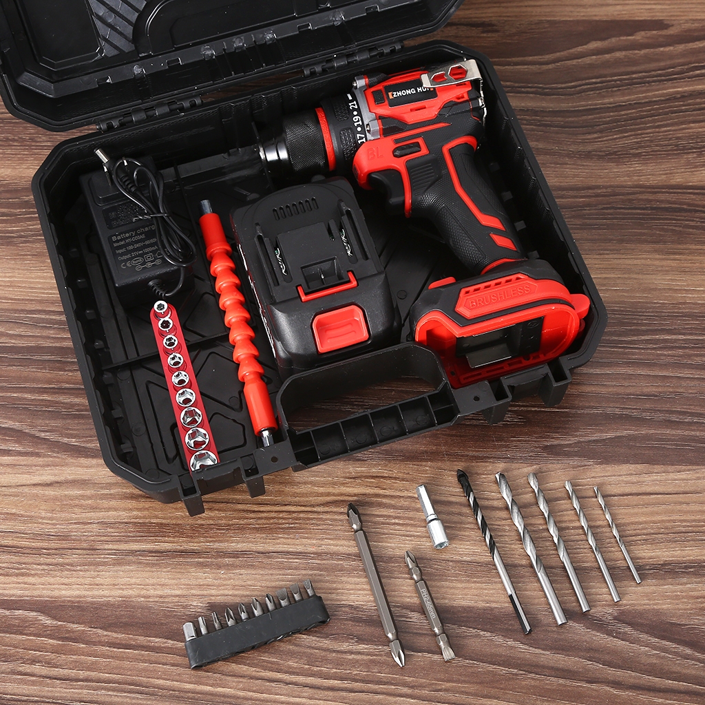 TF Máy Khoan Pin 21V 80Nm Không Chổi Than - Trigger Cảm Biến Điều Khiển Tốc Độ Vô Cấp, Lực Siết Mạnh 80Nm