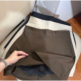 [ CV M266 ] Chân Váy Chữ A Vải Kaki Nhật - Có Quần Bảo Hộ Bo Chun Mùa Hè