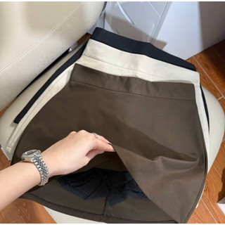 [ CV M266 ] Chân Váy Chữ A Vải Kaki Nhật - Có Quần Bảo Hộ Bo Chun Mùa Hè