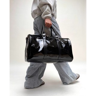 [DEAL MỞ BÁN] Túi Da MMESTLINE "TRAVEL DUFFEL" BAG Chất Liệu Da PU Bóng Dày Có Dây Quai Đeo Chéo