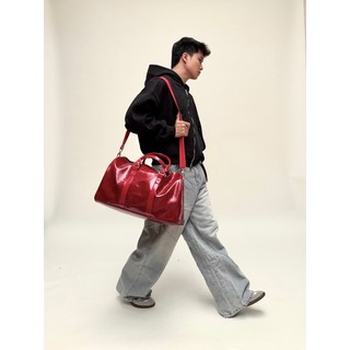 [DEAL MỞ BÁN] Túi Da MMESTLINE "TRAVEL DUFFEL" BAG Chất Liệu Da PU Bóng Dày Có Dây Quai Đeo Chéo