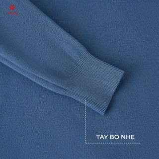 Áo len nữ cổ tim tay dài, áo len cổ V len dệt kim mềm mịn co giãn thu đông MELINFA VAA0228