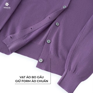 Áo len nữ cổ tròn dài tay, áo len cardigan nữ Hàn Quốc chất len mềm mịn co giãn MELINFA VAA0260