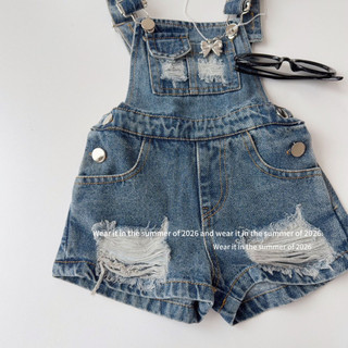 order quảng châu- yếm jeans cho bé rách phong cách mới