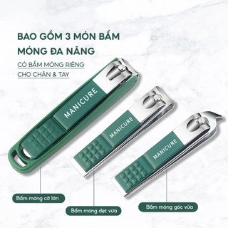 Bộ Bấm Móng Tay Inox 6 Món Cao Cấp – Set Kềm Cắt Móng Không Gỉ, Dụng Cụ Nail Có Hộp Du Lịch