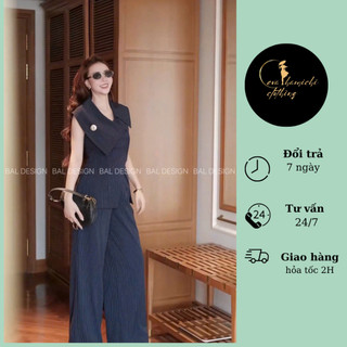 Set kẻ quần xuông Eva hamichi