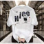 Áo Thun UNISEX Nam Nữ in Hình NICE chất liệu Cotton 100% co giãn 4 chiều