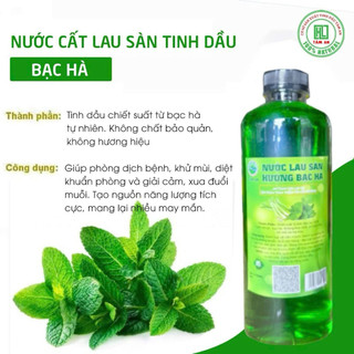 NƯỚC LAU SÀN TINH DẦU BẠC HÀ 1L
