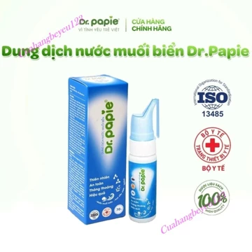 Dung Dịch xịt mũi Nước Muối Biển cho Bé DR.PAPIE - Xịt Mũi Họng, Rửa Và Vệ Sinh DR. PAPIE