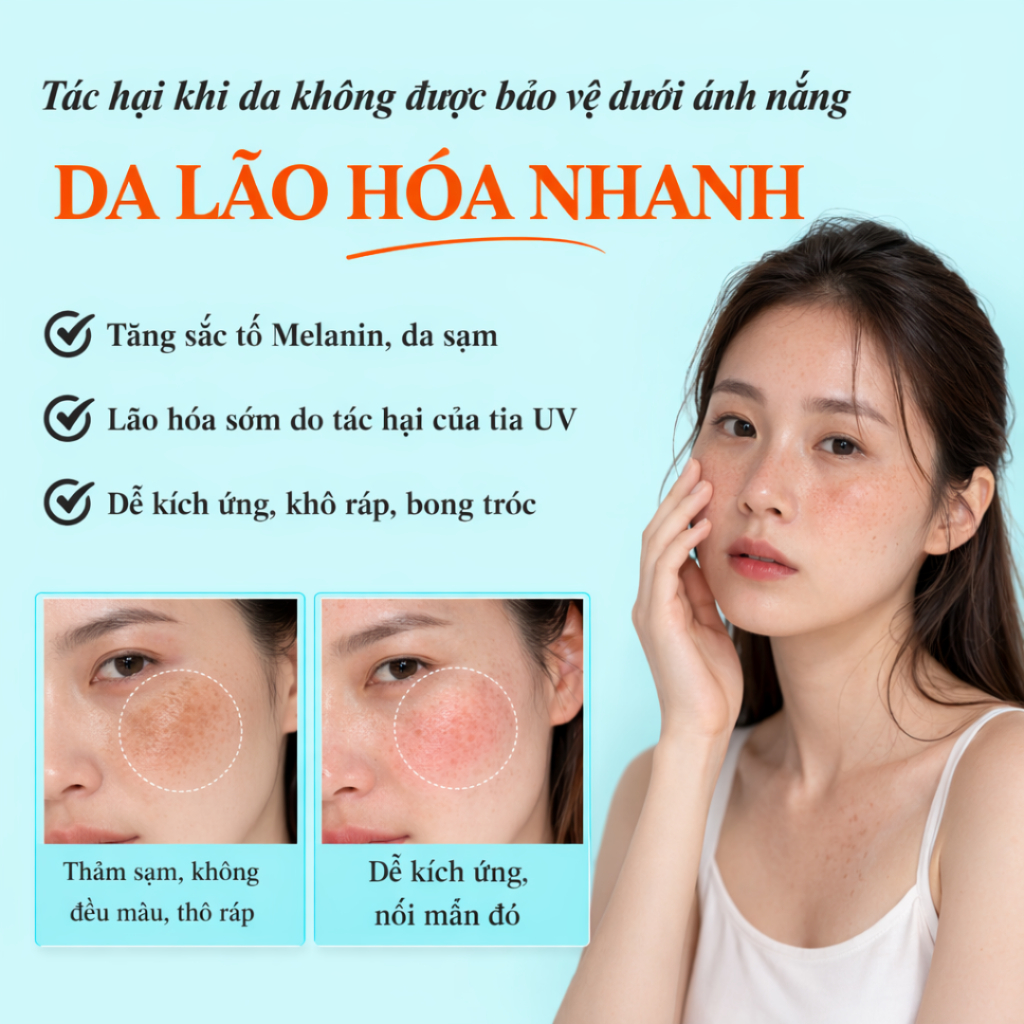 50ml Kem Chống Nắng Hàn Quốc |SPF50+ PA++++| Dưỡng Ẩm, Nâng Tone Tự Nhiên, Mịn Mượt|allpeaU: