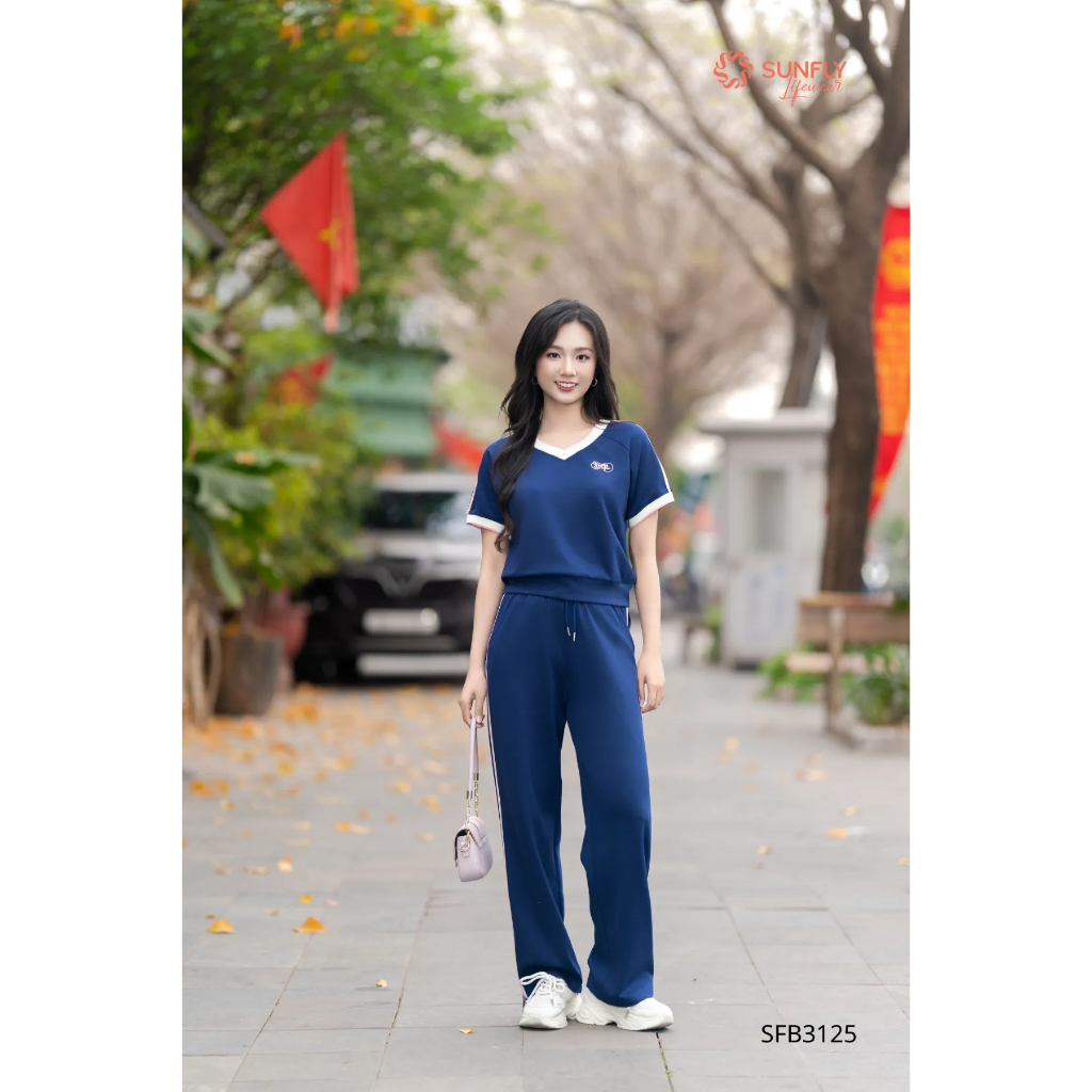 SFB3125 Set đồ nữ poly cotton 2da áo cộc quần dài