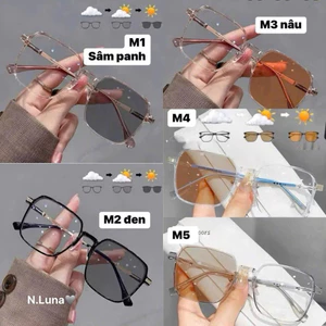 Kính Đổi Màu Chống Ánh Sáng Xanh - Uv Kính Mang Trong Nhà Ngoài Trời