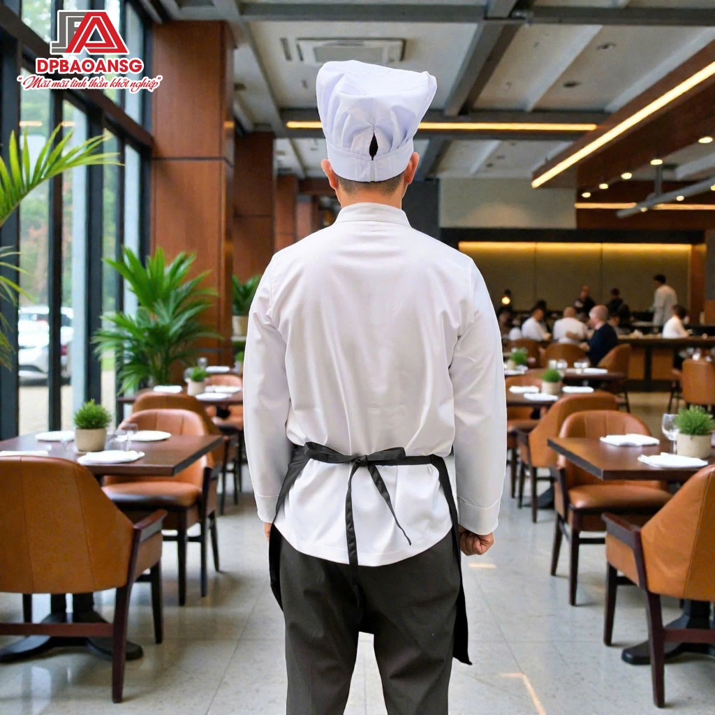 Nón Bếp Bánh Bao Màu Trắng Cho Bếp Trưởng Nhà Hàng, Khách Sạn - Nhận In Thêu