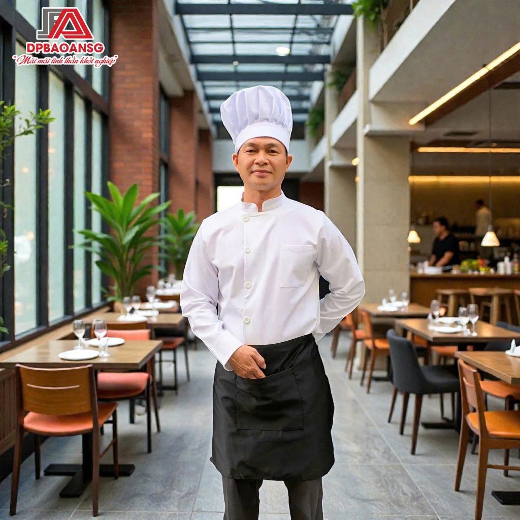 Nón Bếp Bánh Bao Màu Trắng Cho Bếp Trưởng Nhà Hàng, Khách Sạn - Nhận In Thêu