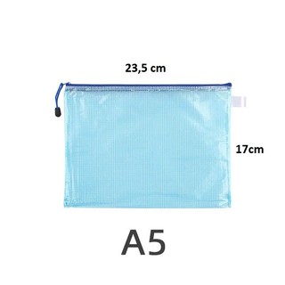 Siêu rẻ Combo 5 Túi Đựng tài liệu Chống nước A4, A5, A6 có Khóa kéo tiện dụng