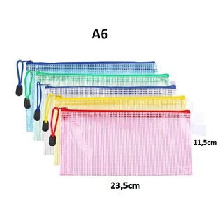 Siêu rẻ Combo 5 Túi Đựng tài liệu Chống nước A4, A5, A6 có Khóa kéo tiện dụng