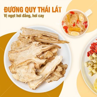 Đương quy thái lát 500g, quy phiến mỏng, khô, thơm, sạch. - Lãn Ông