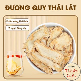 Đương quy thái lát 500g, quy phiến mỏng, khô, thơm, sạch. - Lãn Ông