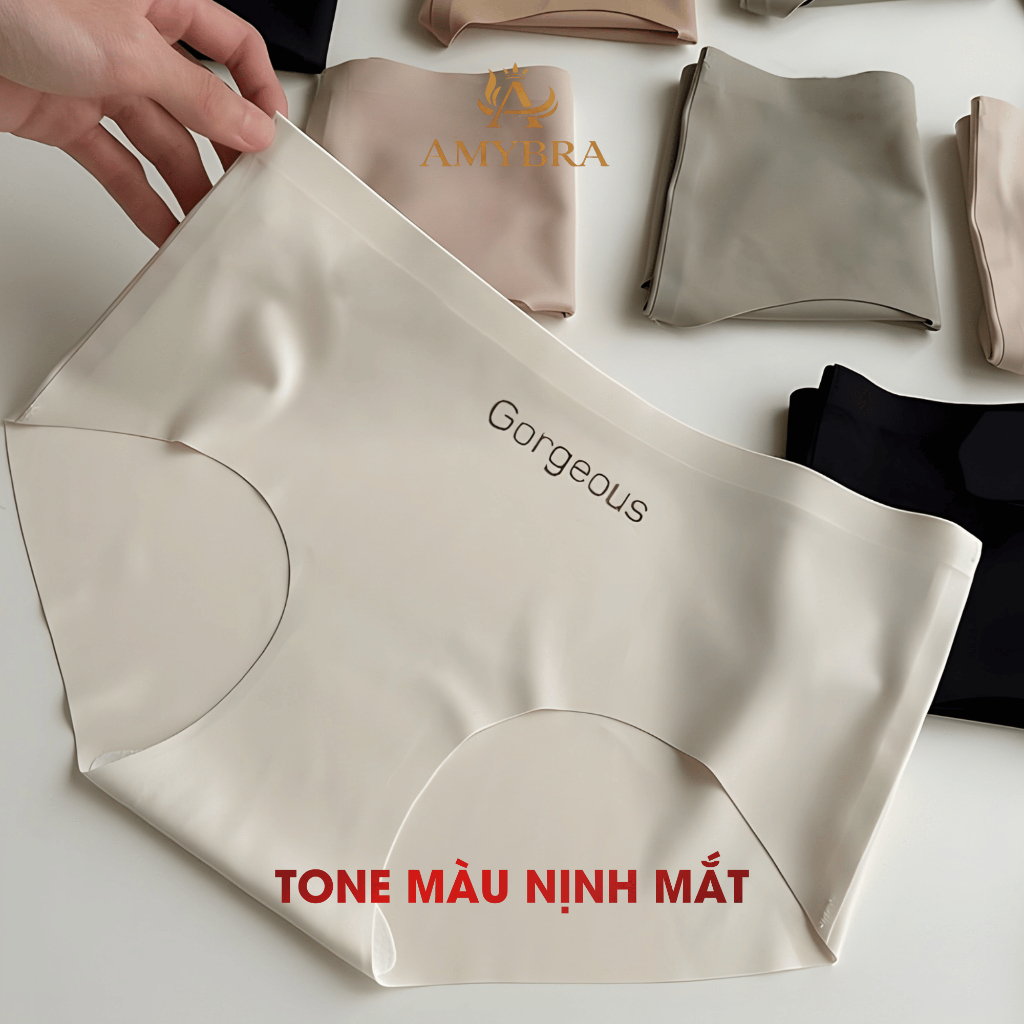 Quần Lót Nữ Đúc Su Mềm Mịn Thoáng Khí, Quần Chip Nữ Đáy Ép Kháng Khuẩn AMYBRA L057