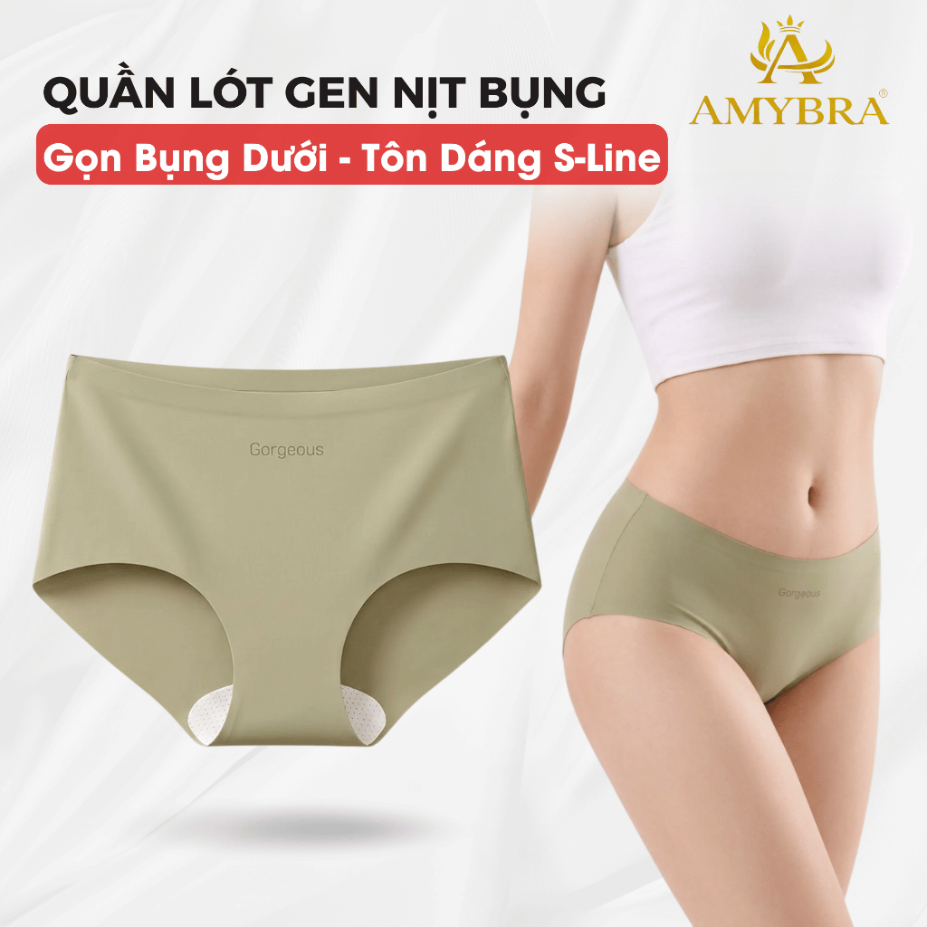 Quần lót nữ su đúc mềm mịn không đường may, đồ lót nữ quần chíp đáy 2 lớp kháng khuẩn AMYBRA L057