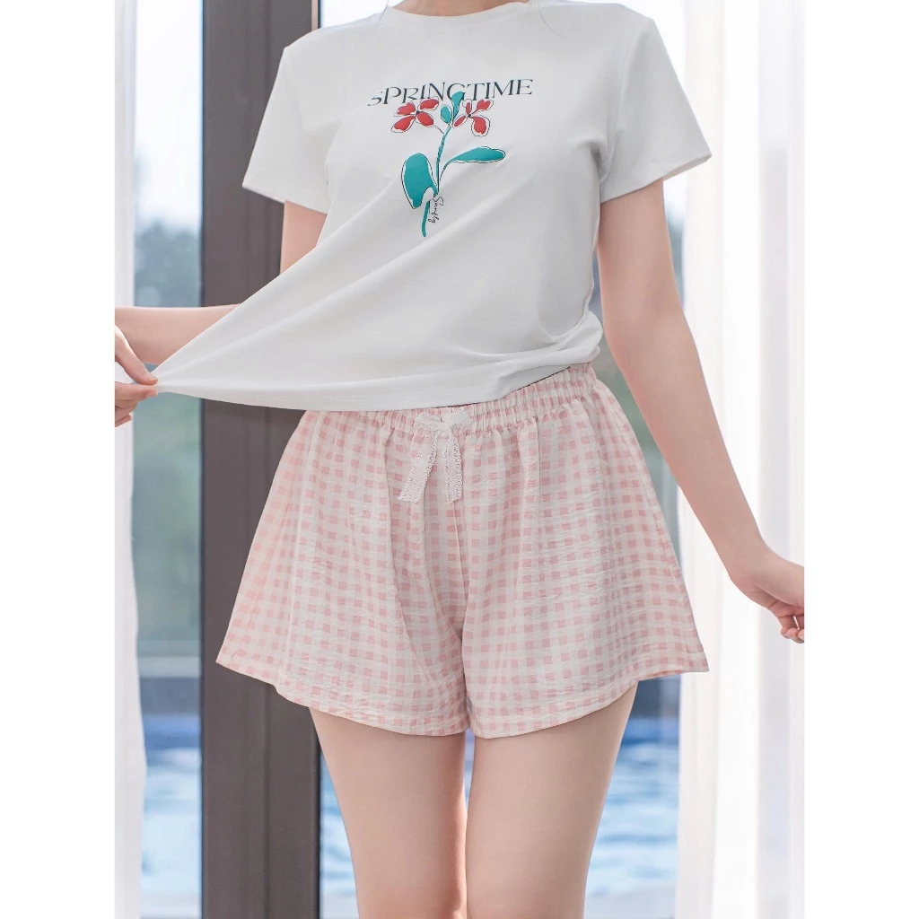 SFQ2056 Quần sooc nữ thô đũi mát mịn SUNFLY