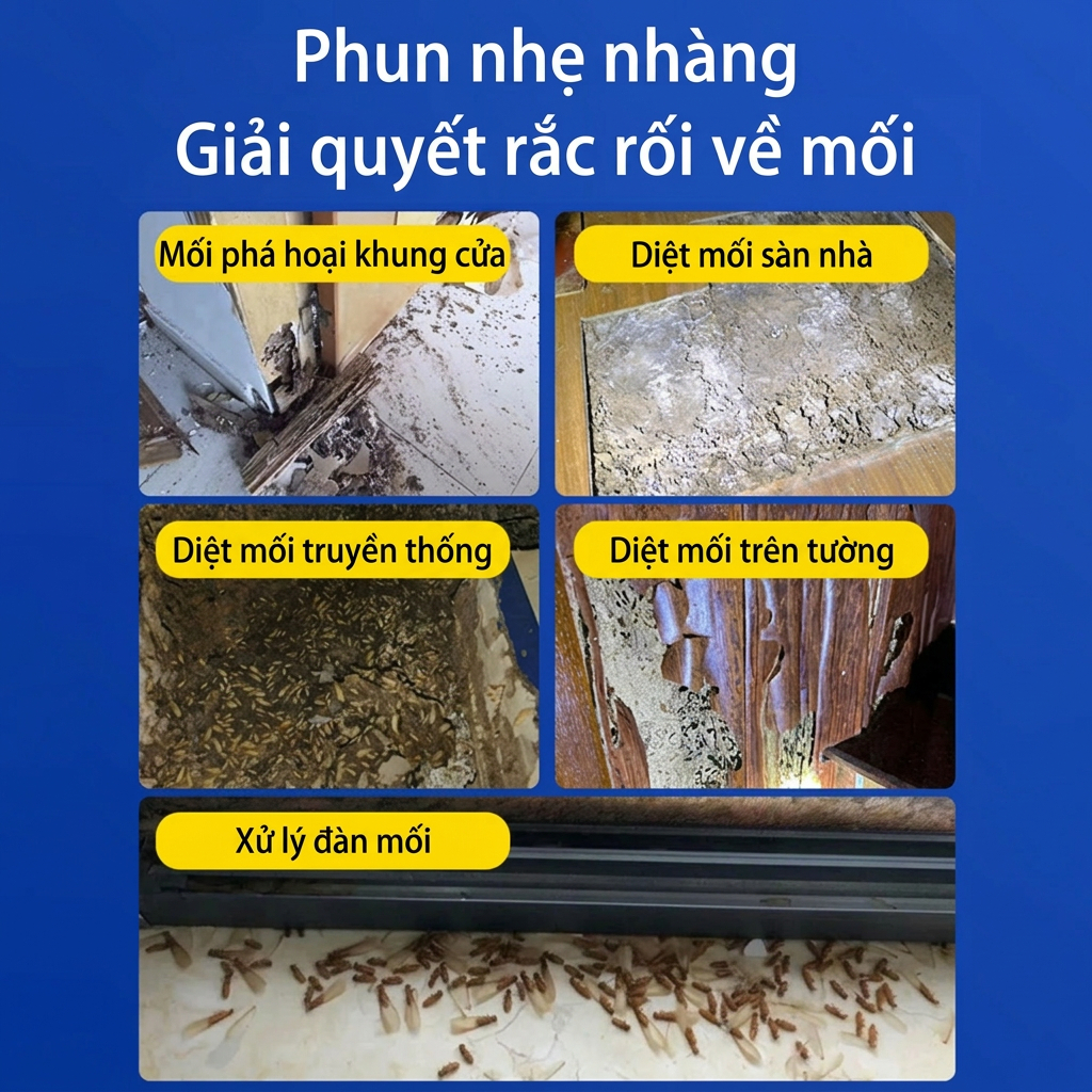 🐜 Tiêu diệt cả ấu trùng và trứng cùng lúc 🐜thuốc xịt mối 510ml thuốc diệt mối diệt mối tận gốc chai diệt mối tận gốc