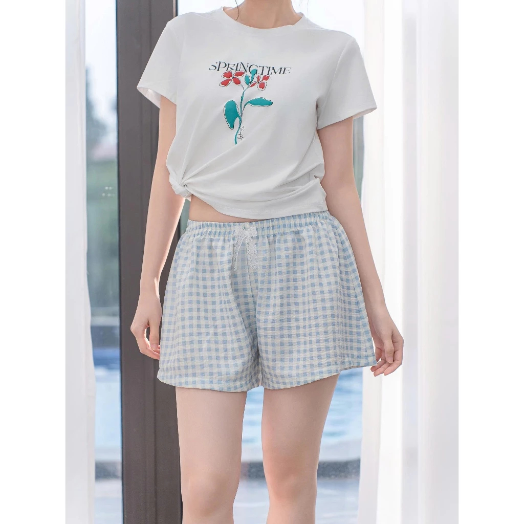 SFQ2056 Quần sooc nữ thô đũi mát mịn SUNFLY