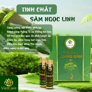 Tinh Chất Sâm Ngọc Linh Noàng Sâm Hộp 10 Lọ (20ml/Lọ) – Tái Tạo Dưỡng Da