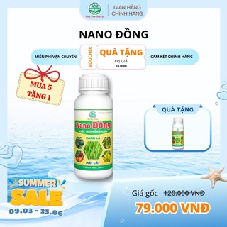 NANO ĐỒNG - Tẩy rửa vườn, s.á.t khuẩn, đẩy lùi nấm bệnh (500ML)